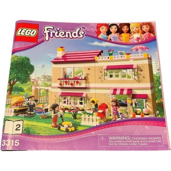 LEGO ONLY MANUAL Book (#2) # 3315 Friends Olivia's House Brand - Picture 1 of 9